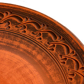  Тарелка "Тиана", декор, красная глина, 21 см  9828439 