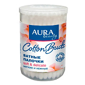 Ватные палочки Aura Beauty 100шт стакан