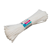 Шнур бельевой полипропиленовый с сердечником D-5 мм L-20 м, белый Шнур бельевой полипропиленовый с сердечником D-5 мм L-20 м, белый