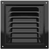 Решетка вентиляционная 200х200 металлическая 2020МЭ Black Решетка вентиляционная 200х200 металлическая 2020МЭ Black