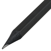 Набор карандашей чернографитных Brauberg 12 шт., Black Jack, тв. 2Н-4В, без резинки, черные, дерево