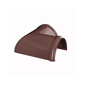Угол желоба 90° ПВХ D125/82 коричневый /Технониколь Угол желоба 90° ПВХ D125/82 коричневый /Технониколь