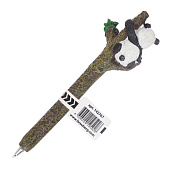  Ручка фигурная "ПАНДЫ" СИНЯЯ, 4 дизайна ассорти, 0,5мм, дисплей, BRAUBERG, 142767 