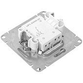 Выключатель встраиваемый 2 клавиши, цвет алюминий, EKF Эпика Выключатель встраиваемый 2 клавиши, цвет алюминий, EKF Эпика