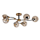 Люстра в стиле модерн 20112/6GB+BK AMB 60Вт Е27 S=13м2 /ЭкономСвет Люстра в стиле модерн 20112/6GB+BK AMB 60Вт Е27 S=13м2 /ЭкономСвет