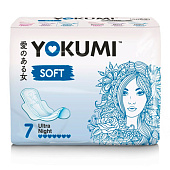 Гигиенические прокладки YOKUMI Soft Ultra Night, 7 шт, Гигиенические прокладки YOKUMI Soft Ultra Night, 7 шт,