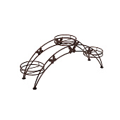 Подставка под цветы Арка 3 медный антик ПДЦ 413 М Подставка под цветы Арка 3 медный антик ПДЦ 413 М