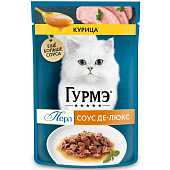 Влажный корм для кошек GOURMET PERL Соус Курица 75г Влажный корм для кошек GOURMET PERL Соус Курица 75г