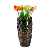  Ваза для цветов, 29 см, коричневая, Узоры, Galaxy ANLAF-1766VSB-BR 