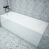 Ванна акриловая Strict 160х70х57см глубина 44см без экрана и ножек МетаКам Ванна акриловая Strict 160х70х57см глубина 44см без экрана и ножек МетаКам