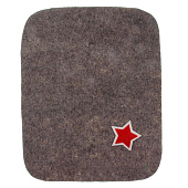 Коврик RUШER Знамя, войлок, серый