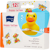  Пластырь Bella Пластырь Happy Tattoo 12шт 
