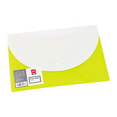  Папка конверт на кнопке DELI, А5, 180 мкр, ассорти непрозрачная 
