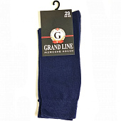  Мужские носки GRAND LINE (M-105), темно-синий, р. 27 