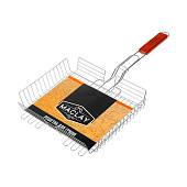 Решетка гриль Maclay, хромированная сталь, 56x31x26 см, глубина 6 см 5080480 Решетка гриль Maclay, хромированная сталь, 56x31x26 см, глубина 6 см 5080480