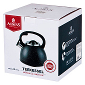  ЧАЙНИК AGNESS "ЧЕРНЫЙ МРАМОР" 2,5 л, 907-045 