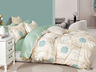  Комплект постельного белья Cleo Satin de Luxe, двуспальный, наволочки 50х70 см, сатин, 22/842-SK 