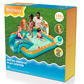  Аквапарк - центр игровой Bestway Retro Groove Play Center 193х152х74см с горкой, мячами, игрушками, 2+ арт.53164 Код273834 