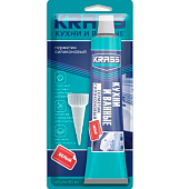  Герметик силиконовый KRASS для кухни и ванны Белый 80мл 