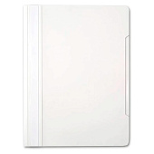  Скоросшиватель Бюрократ, пластиковый, А4, 120/160 мкм, белый, PS20wh/816309 
