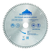 Диск пильный по дереву 255x32,30мм 80зуба Vertextools Диск пильный по дереву 255x32,30мм 80зуба Vertextools