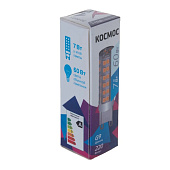  Лампа светодиодная G9 КОСМОС LED 7Вт 220В 3000K, керамика + пластик /1//100/ 