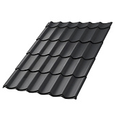  Металлочерепица МП Ламонтерра-X NormanMP 0,5х3250х1190мм RAL:7024 Серый графит 