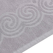  Полотенце 70х130 махровое Love Life Border цвет серый, 100% хлопок, 380 гр/м2 