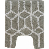  Набор ковриков для ванны и туалета 50х80 и 40х45 Лабиринт серый хлопок 