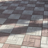 Плитка тротуарная Калифорния-дерево серая 300х300х30мм (11шт/м2) Плитка тротуарная Калифорния-дерево серая 300х300х30мм (11шт/м2)