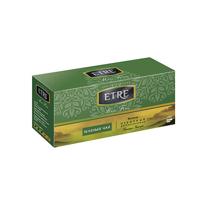  Чай «ETRE», mao Feng зеленый, 25 пакетиков, 50 г 