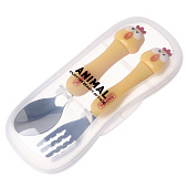 Набор детских столовых приборов в футляре «Курочки», 10105354 Набор детских столовых приборов в футляре «Курочки», 10105354