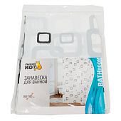 Штора для ванной 180х180 009390 Рыжий кот Штора для ванной 180х180 009390 Рыжий кот