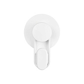 Крючок одинарный Easy белый на липучке B6681-2 Крючок одинарный Easy белый на липучке B6681-2