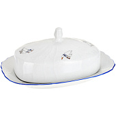 Масленка Thun Bernadotte, декор "Гуси" БТФ0342 Масленка Thun Bernadotte, декор "Гуси" БТФ0342