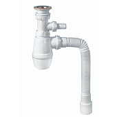 Сифон для мойки WIRQUIN Минор 1 1/4"х40 с отвод для стир маш 30718053