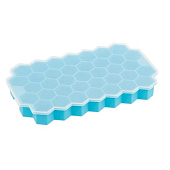 Форма для льда PERFETTO соты 37 ячеек с крышкой 107661 Форма для льда PERFETTO соты 37 ячеек с крышкой 107661