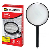 Лупа просмотровая BRAUBERG диаметр 100 мм, увеличение 3, 451802 Лупа просмотровая BRAUBERG диаметр 100 мм, увеличение 3, 451802