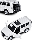 Машина металлическая ТМ Автопанорама 1:43 Mitsubishi Pajero 4WD Turbo цвет: белый, JB1251430