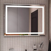  Зеркало с LED подсветкой Торрес Люкс 800х600 с механическим выключателем и холодной подсветкой Континент 