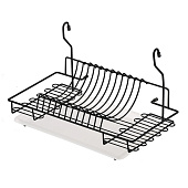  Сушка для посуды навесная с поддоном, черный, MX-074 BL 
