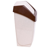  Контейнер для мусора 7 л мрамор, беж.мрамор, М2470 