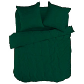  КПБ евро перкаль Актив "Wenge" (50х70) рис. 86407-9 Malachite 