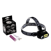 Фонарь налобный аккумуляторный 4 режима, USB, 4 х 8 см "Мастер К" Фонарь налобный аккумуляторный 4 режима, USB, 4 х 8 см "Мастер К"