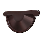 Заглушка желоба 125/90 Optima, Коричневый Ral:8017 Заглушка желоба 125/90 Optima, Коричневый Ral:8017