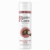  Гель для бритья SATIN CARE для женщин для сухой кожи Shea Butter Silk 200мл 