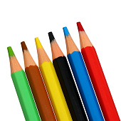  Карандаши цветные 6 шт. ErichKrause пластиковые, шестигранные, 53356 