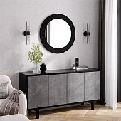 Зеркало в раме Zarina d80 черное Континент