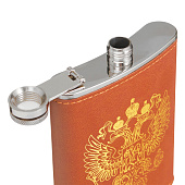 Фляжка «Герб», нержавеющая сталь, 240 мл, 8 oz, 257671