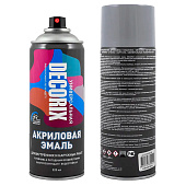 Эмаль аэрозольная универсальная Светло-серый DECORIX, 520мл. Эмаль аэрозольная универсальная Светло-серый DECORIX, 520мл.